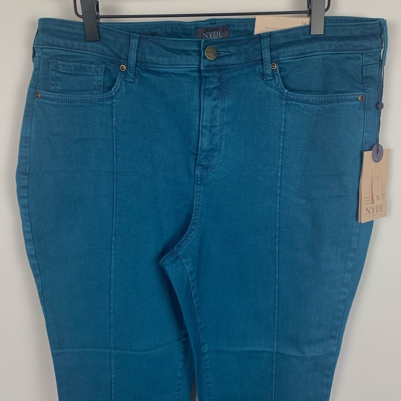 NEW NYDJ | Sheri Pintuck Slim Ankle Jeans Bluebell - Picture 4 of 11